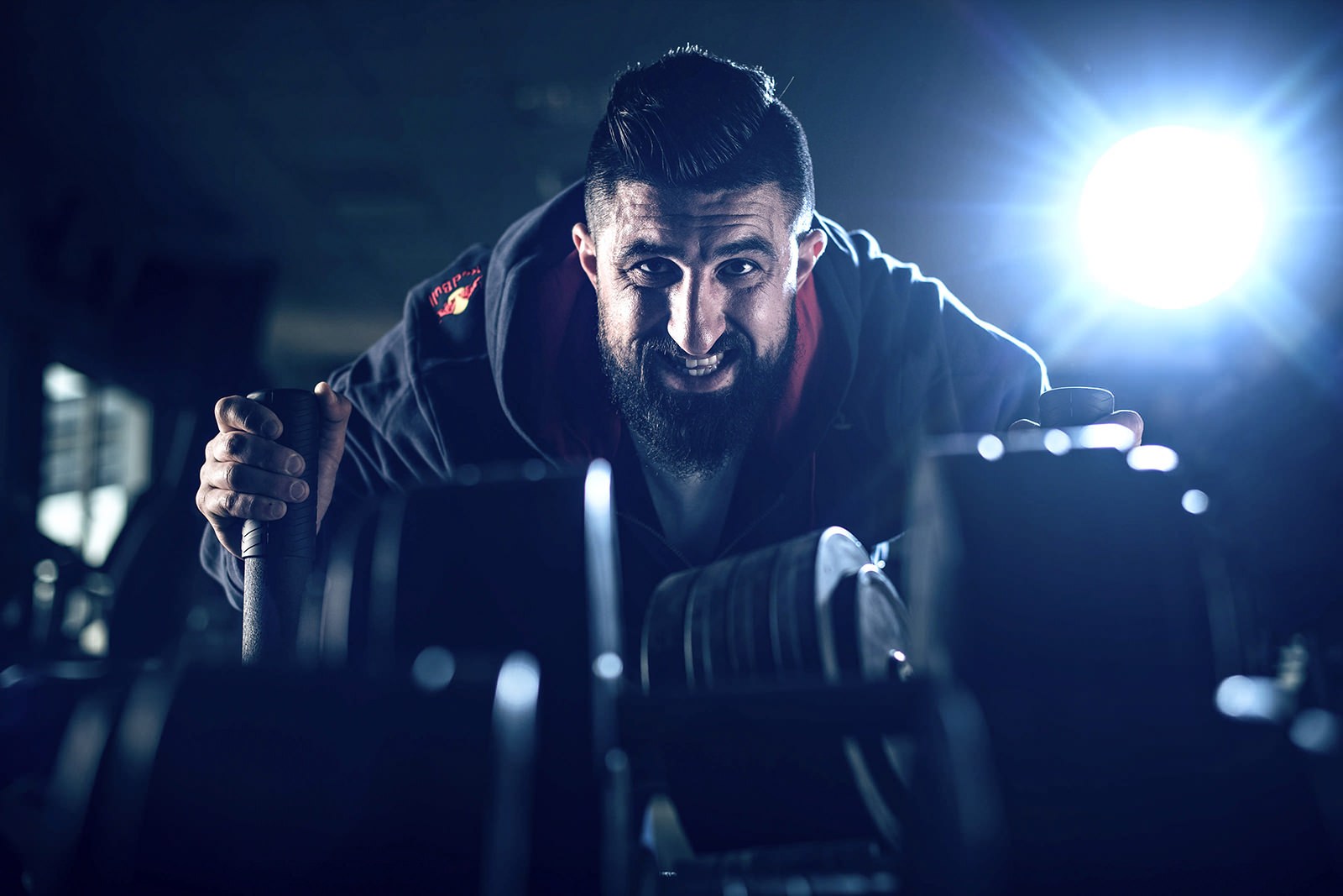 Florin Vlaicu posing during the photoshoot in Bucharest, Romania on March, 11th, 2018 // Mihai Stetcu/Red Bull Content Pool // AP-1V1Y9FW6N2111 // Usage for editorial use only //